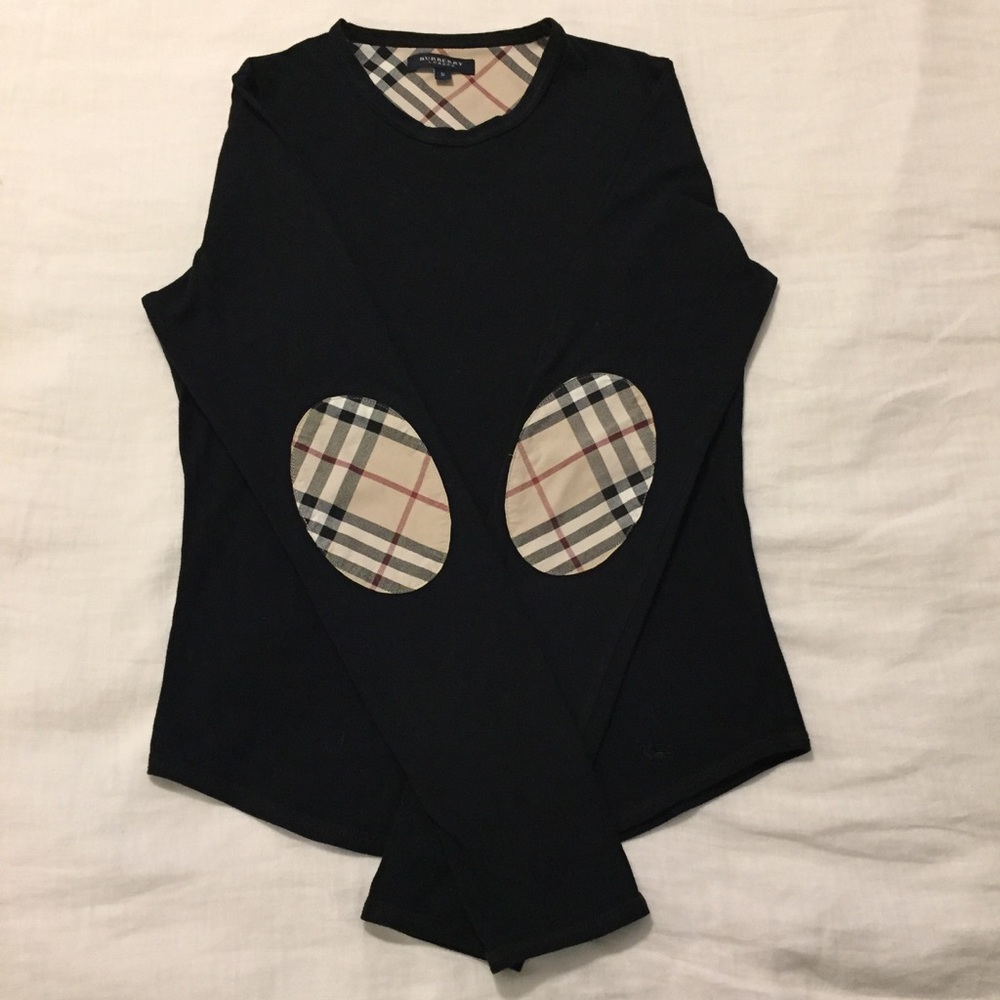 Burberry long sleeve shirt with elbow patch